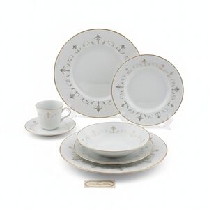 Noritake Courtney 6520  Vintage MCM 5 PC Place Setting For 1